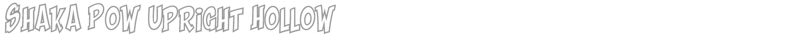 Shaka Pow font preview